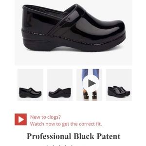 Dansko black patent leather